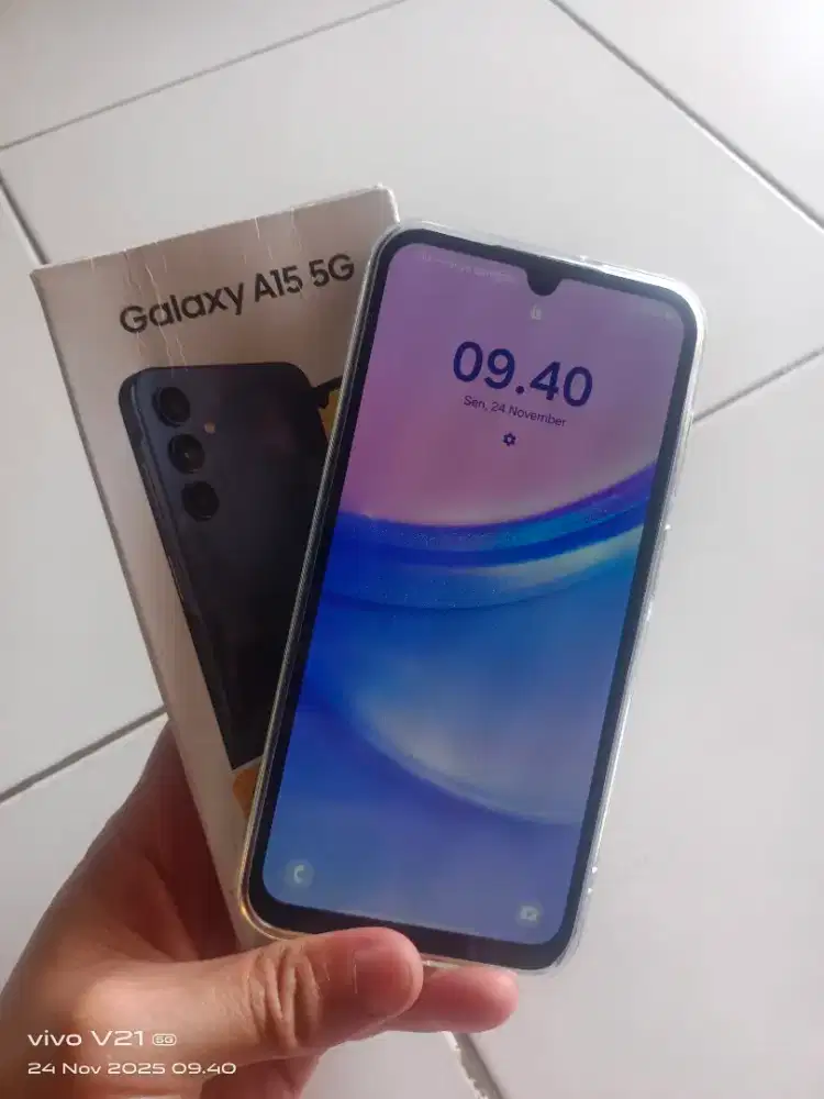 Samsung a15 5g 8+8/128 segel lengkap
