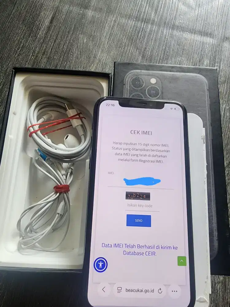 Iphone 11pro 256gb ex inter imei regist beacukai warna midnigt grey