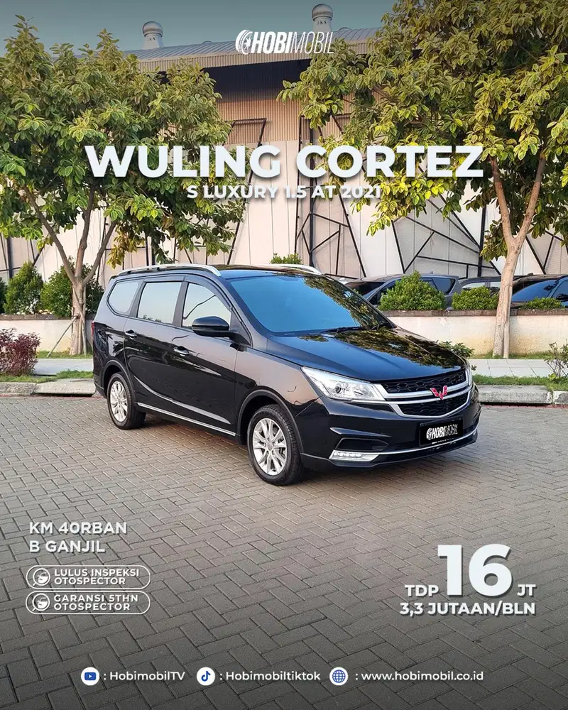Wuling Cortez 1.5 turbo at 2021 garansi mesin 5 tahun