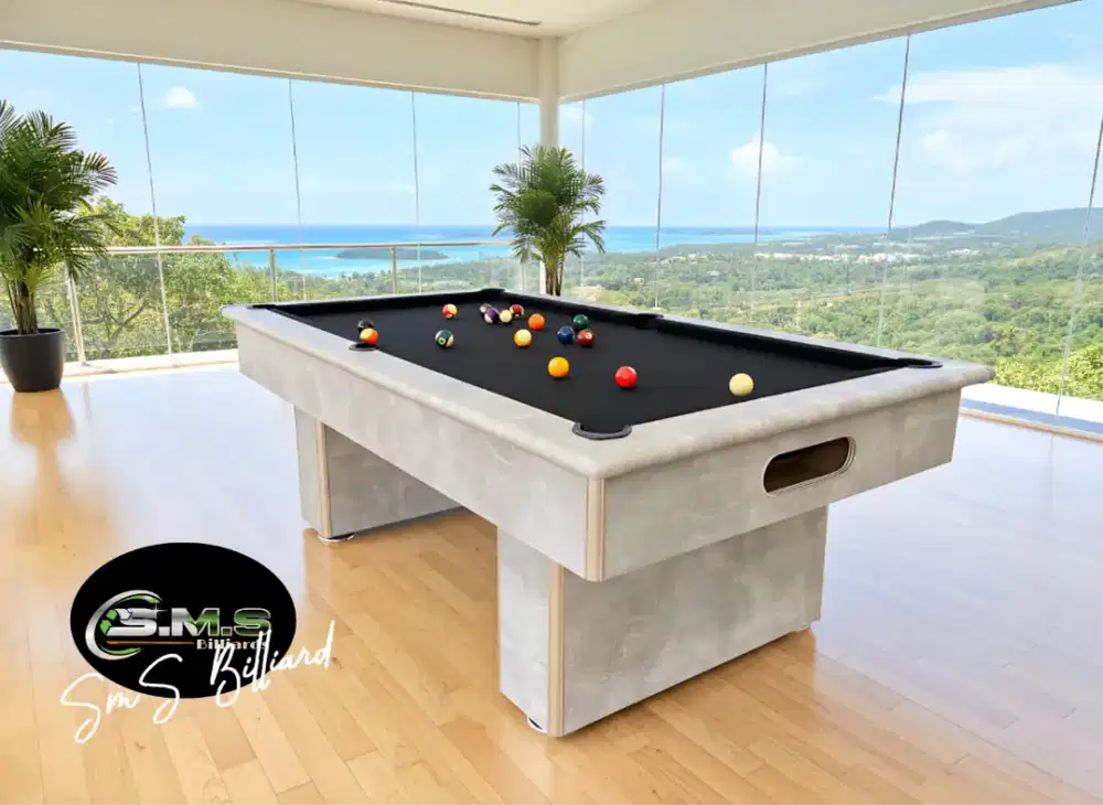 Meja Billiard mulai ukuran 7 8 dan 9feet sudah full set perlengkapan