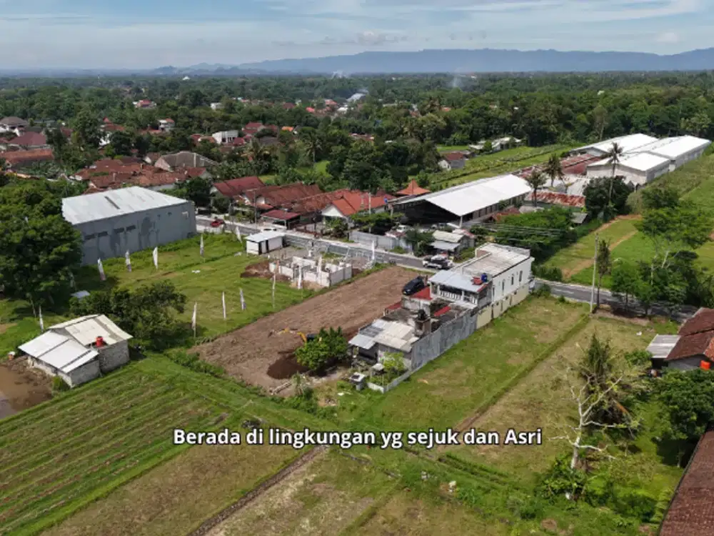 7 Menit Mall SCH, Tanah Pekarangan Mangku jalan Aspal
