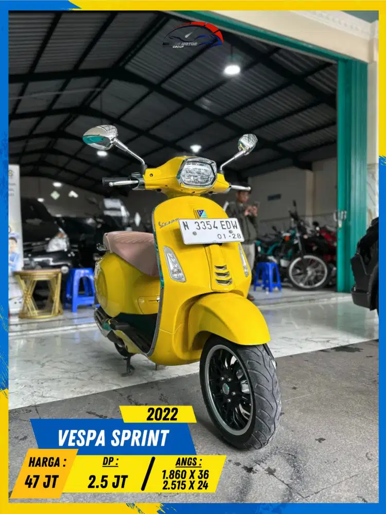 PIAGGIO VESPA SPRINT 2022 BEKAS RASA BARU HIKMAH MOTOR KEPUH MALANG