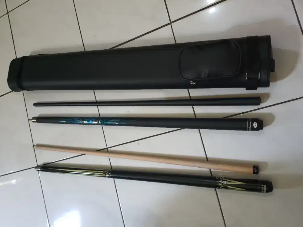 Stick billiard carbon dan kayu