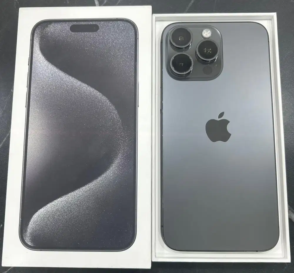 Iphone 15 Pro Max 256gb black garansi resmi ibox fullset