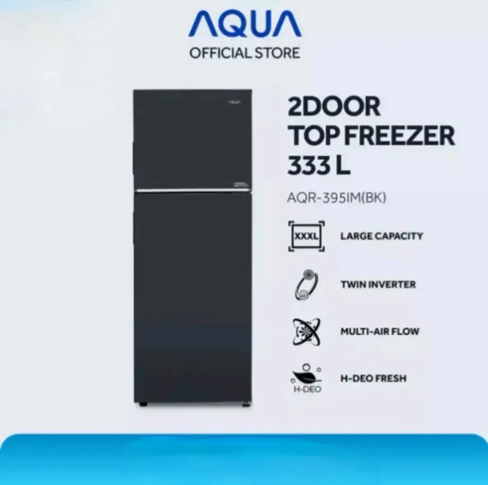 KULKAS 2 PINTU AQUA AQR-395IM