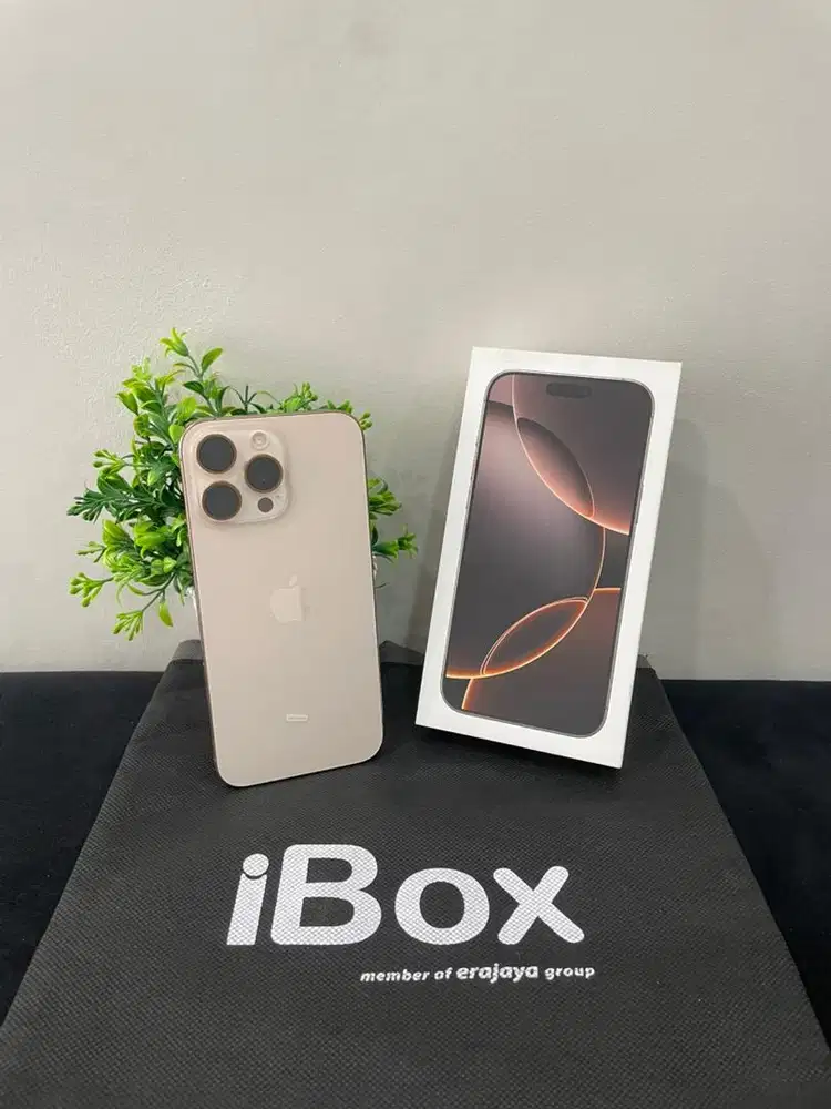IPhone 16 ProMax 512GB iBox Desert mulus Fullset Ori BH 95% 3Utool 100
