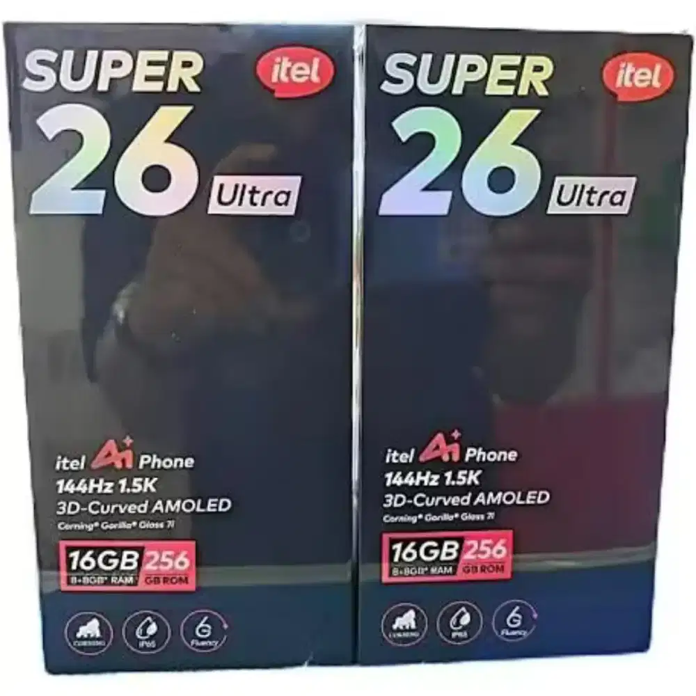 Itel super S26 ultra 256gb ram 8gb layar lengkung dan8/128 resmi