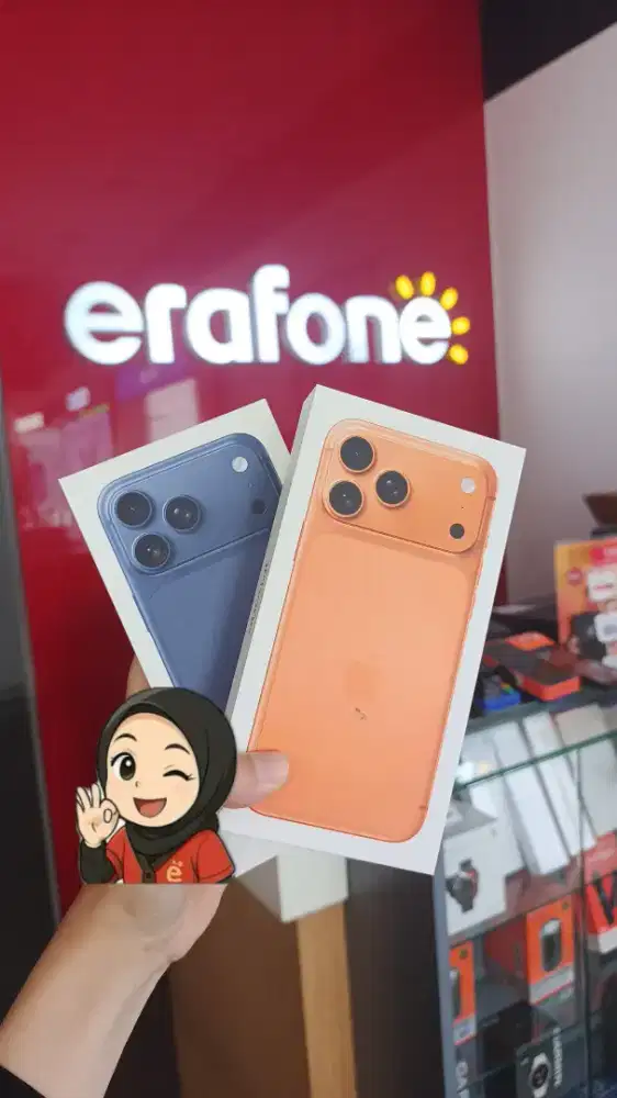 ready new iPhone 17 promax 256 warna deep blue dan orange