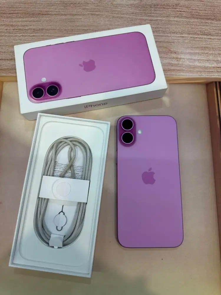 iPhone 16 Plus 512GB Pink Garansi iBox 12/04/26 BH 95%