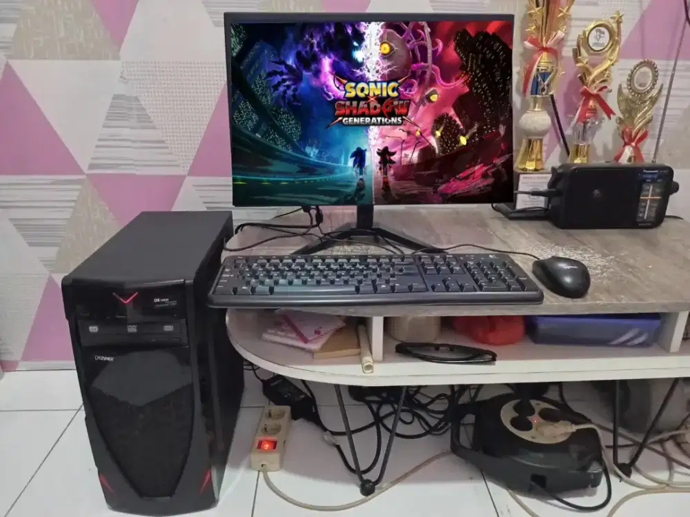 PC GAMING DESIGN + LCD 16 + RAM 8 GB + HD 500 GB + GAMES FILM APP