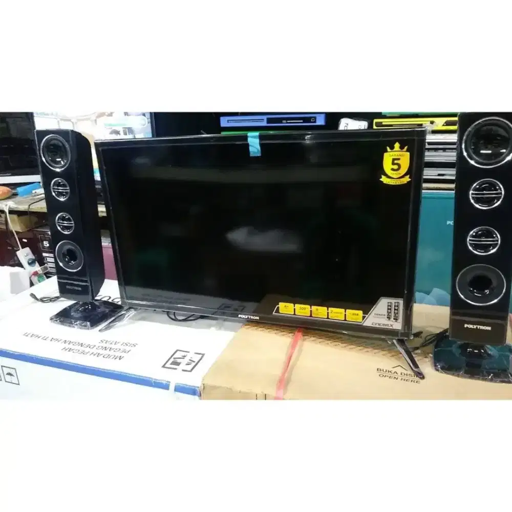 Tv polytroon 32inch+speakernya baru dan garansi resmi