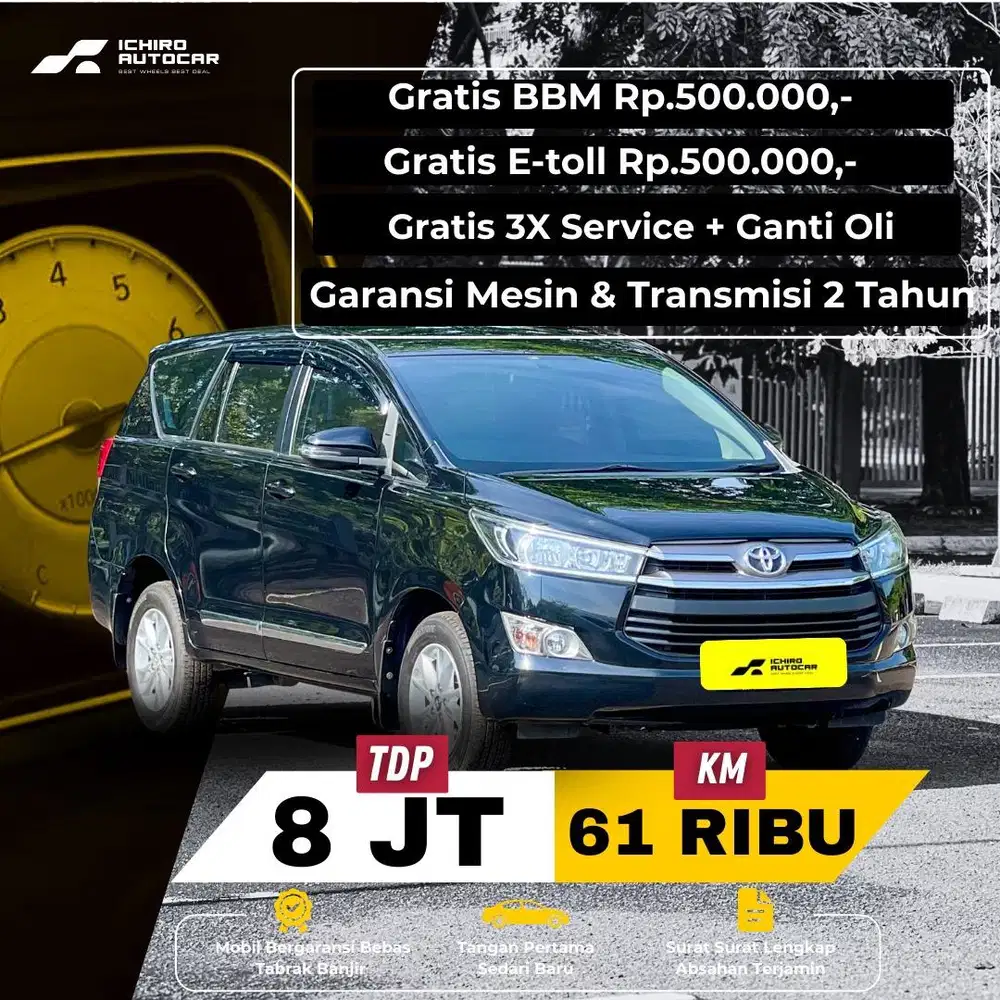 Toyota Innova G Diesel 2018 Pajak 10.26 KM 60Rb Nopol B Genap