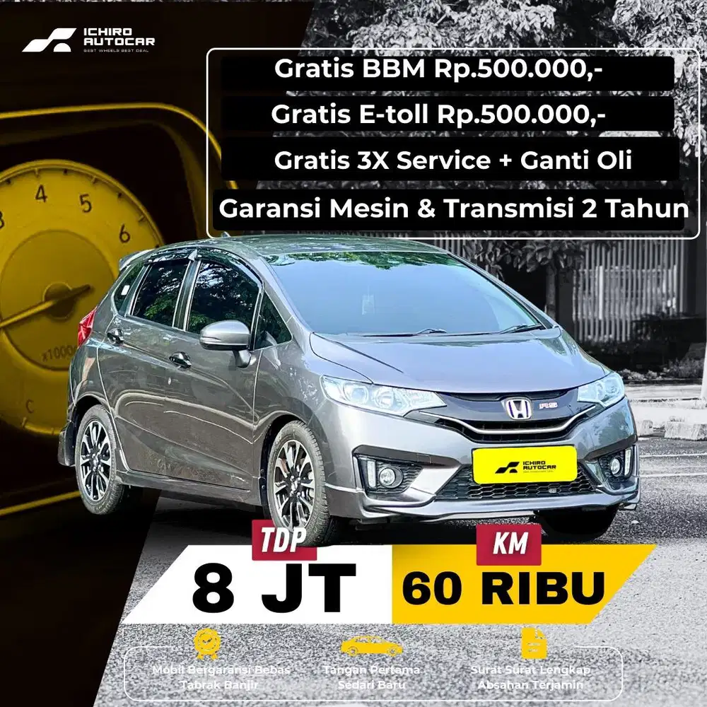 Honda Jazz Rs 2017 KM 60Rb Pajak 10.26 Nopol B Genap
