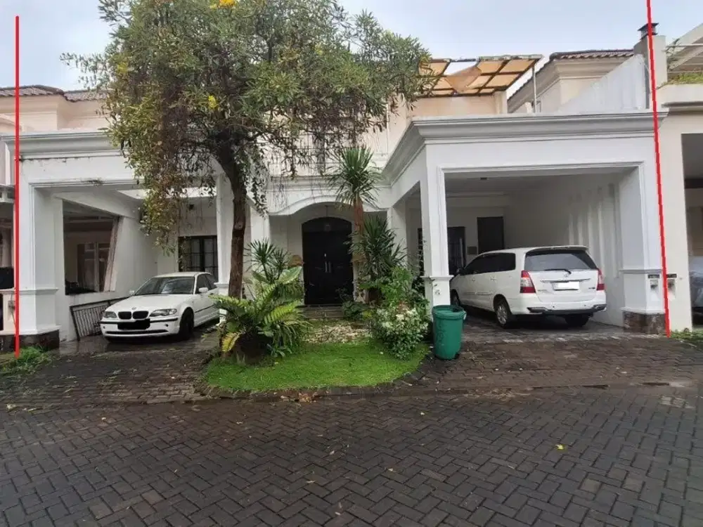DIBAWAH HARGA PASAR , RUMAH WBM CLUDTER PALAIS SURABAYA, BANGUNAN MODERN 2 LT