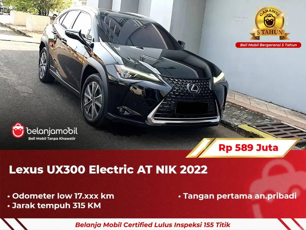 [ GARANSI 5TH ] Lexus UX300 UX 300 Electric AT 2022 2023