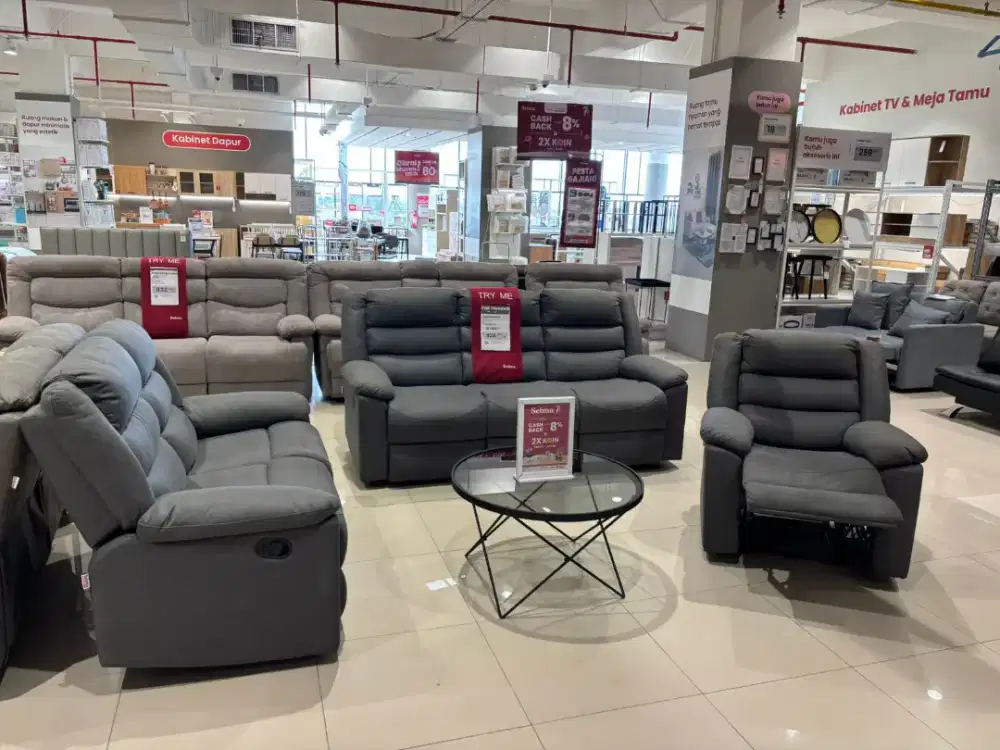 Promo sofa set recliner