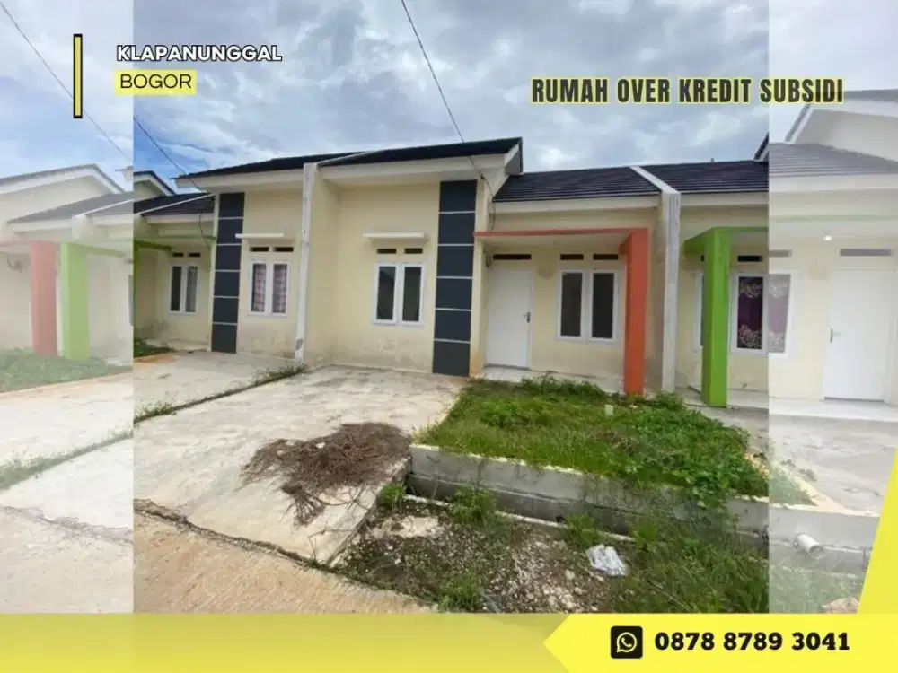 Rumah Subsidi Over Kredit 39JT di Klapanunggal Pesona Kahuripan 1 dkt Tol