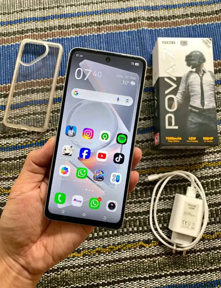 Tecno pova 7 8+8/256 Fullset mulus no minus