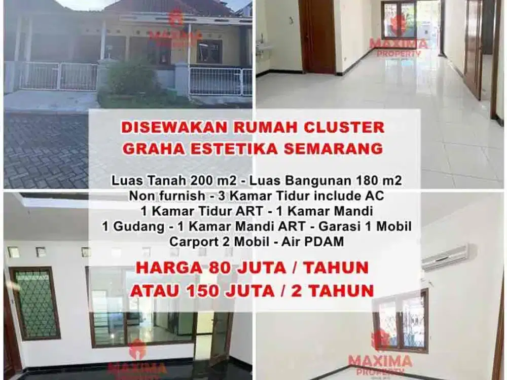 disewakan rumah di graha estetika dekat undip tembalang