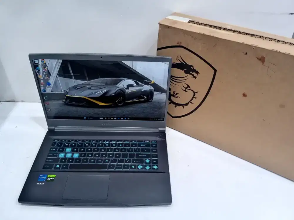 LAPTOP MSI Thin 15 B12UCX, LIKE NEW MASIH GARANSI RESMI PANJANG 2027