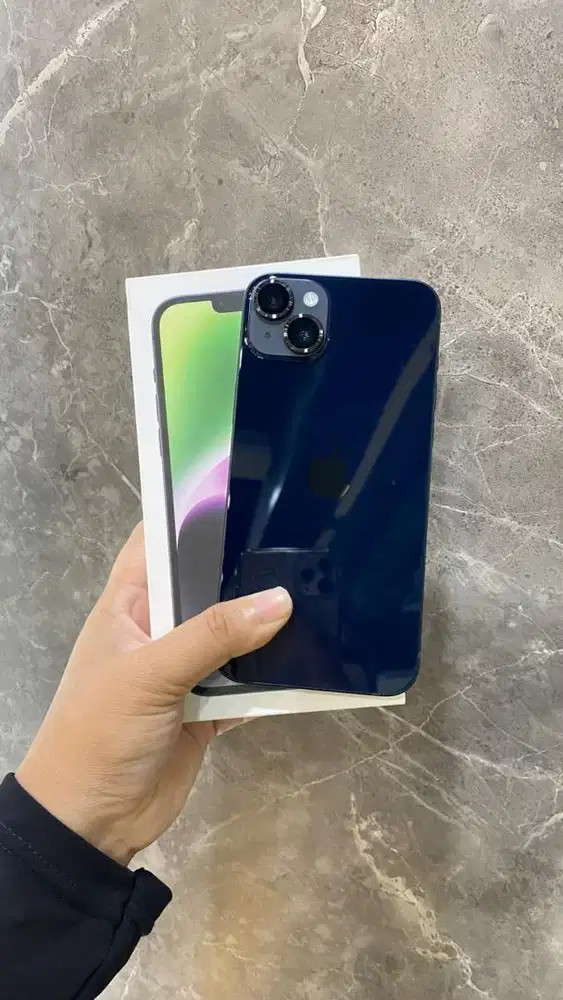 Iphone 14 Plus Midnight 128GB Bh 96% By Ibox Lengkap full set