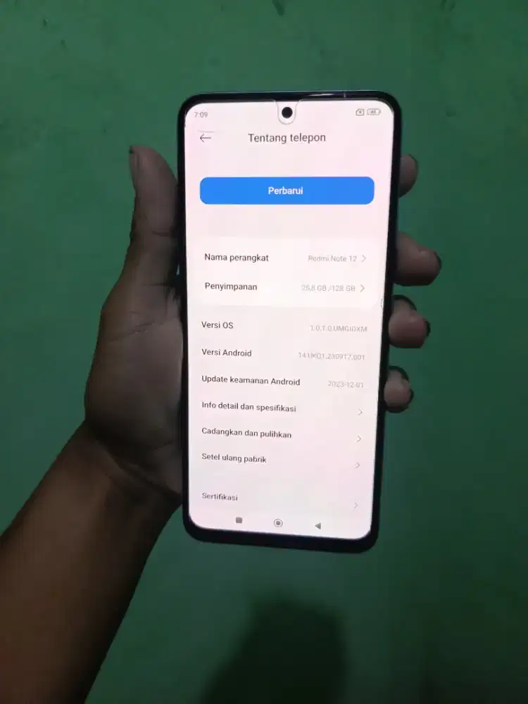 Redmi Note 12 Ram 8/128 Batangan aja