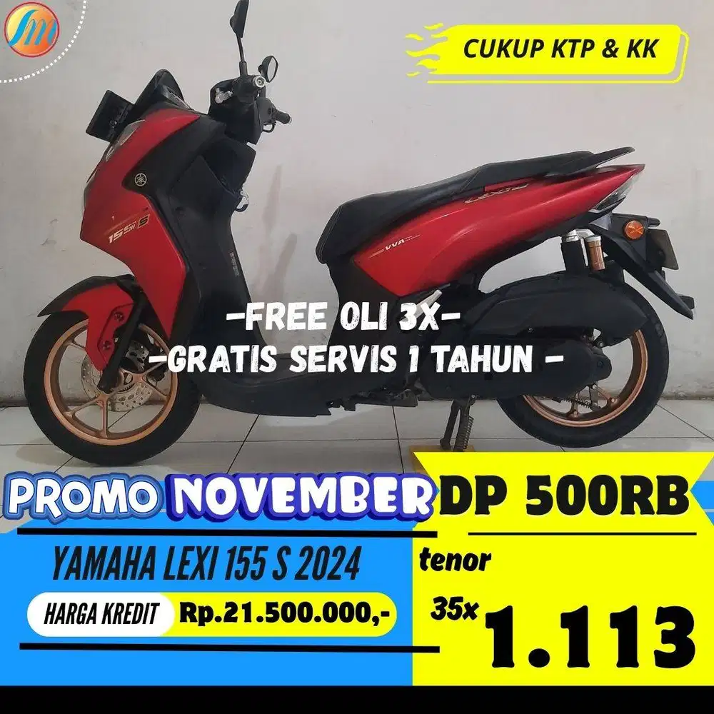 DP PROMO 500RB YAMAHA LEXI LX 155 S 2024 BERGARANSI ANGSURAN RINGAN