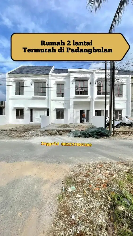 Rumah Mewah Murah 2 lantai Padangbulan