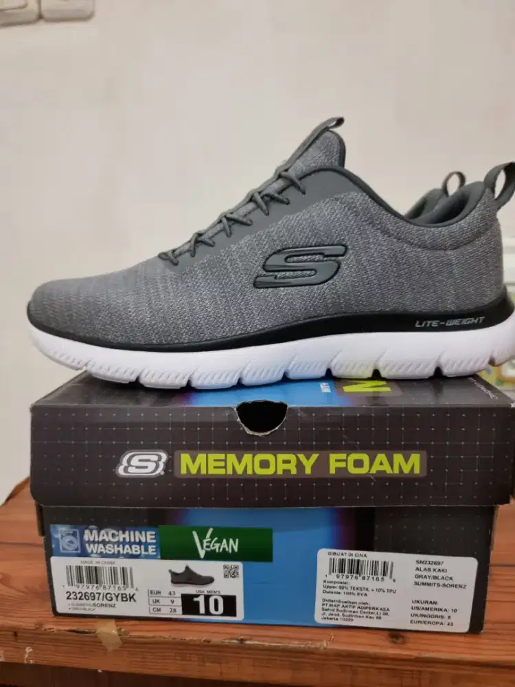 SKECHERS SUMMITS SORENZ SIZE 43 RESMI ORI PT.MAP LIKE NEW MULUSS