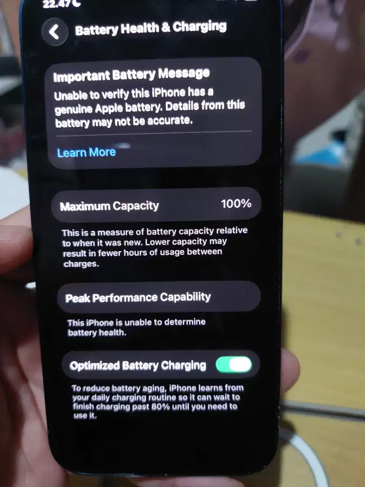 Iphone 12 ibox bh 100 storage 128