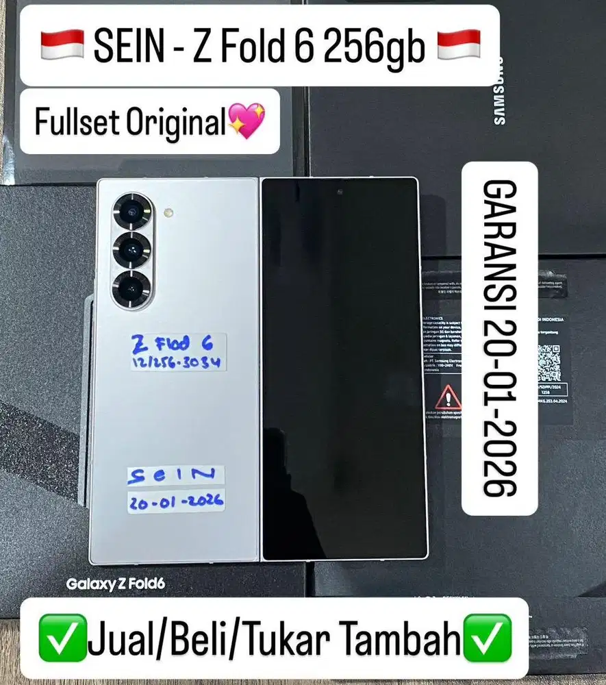 Samsung z fold 6 12/256gb ex sein bisa di cicil 0%