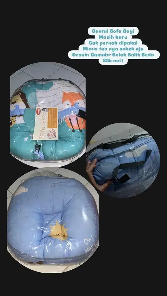 SALE BANTAL MENYUSI, BANTAL PENYANGGA BOTOL, SOFA BAYI, BABY BLANKET