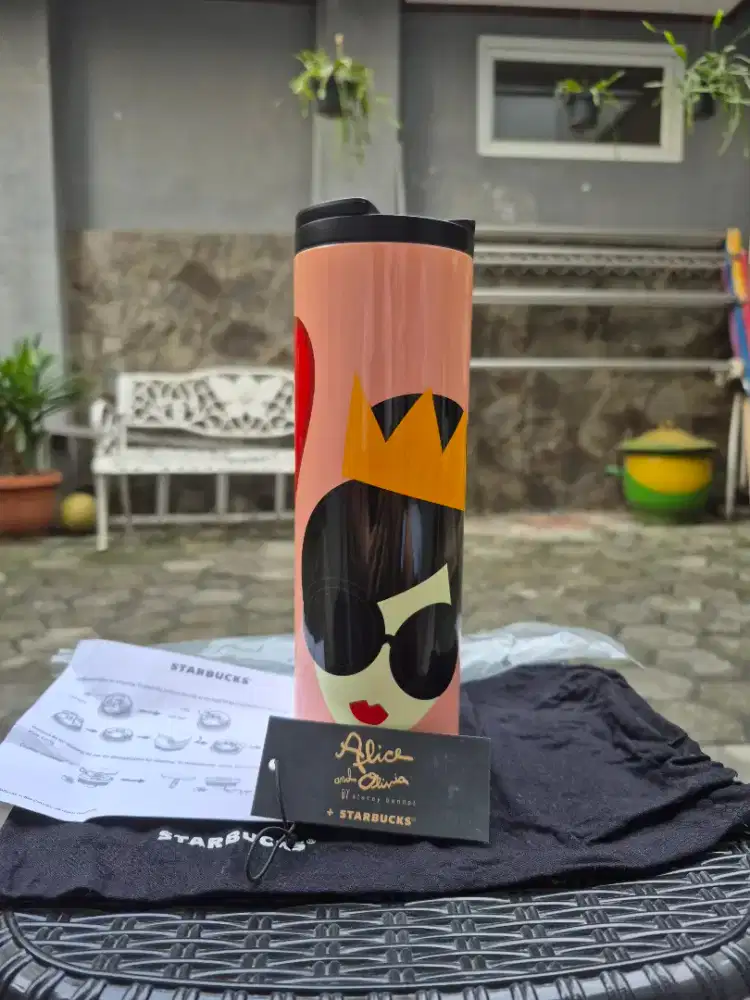 Starbucks Alice Olivia 2018 Tumbler Troy Bag Limited Edition