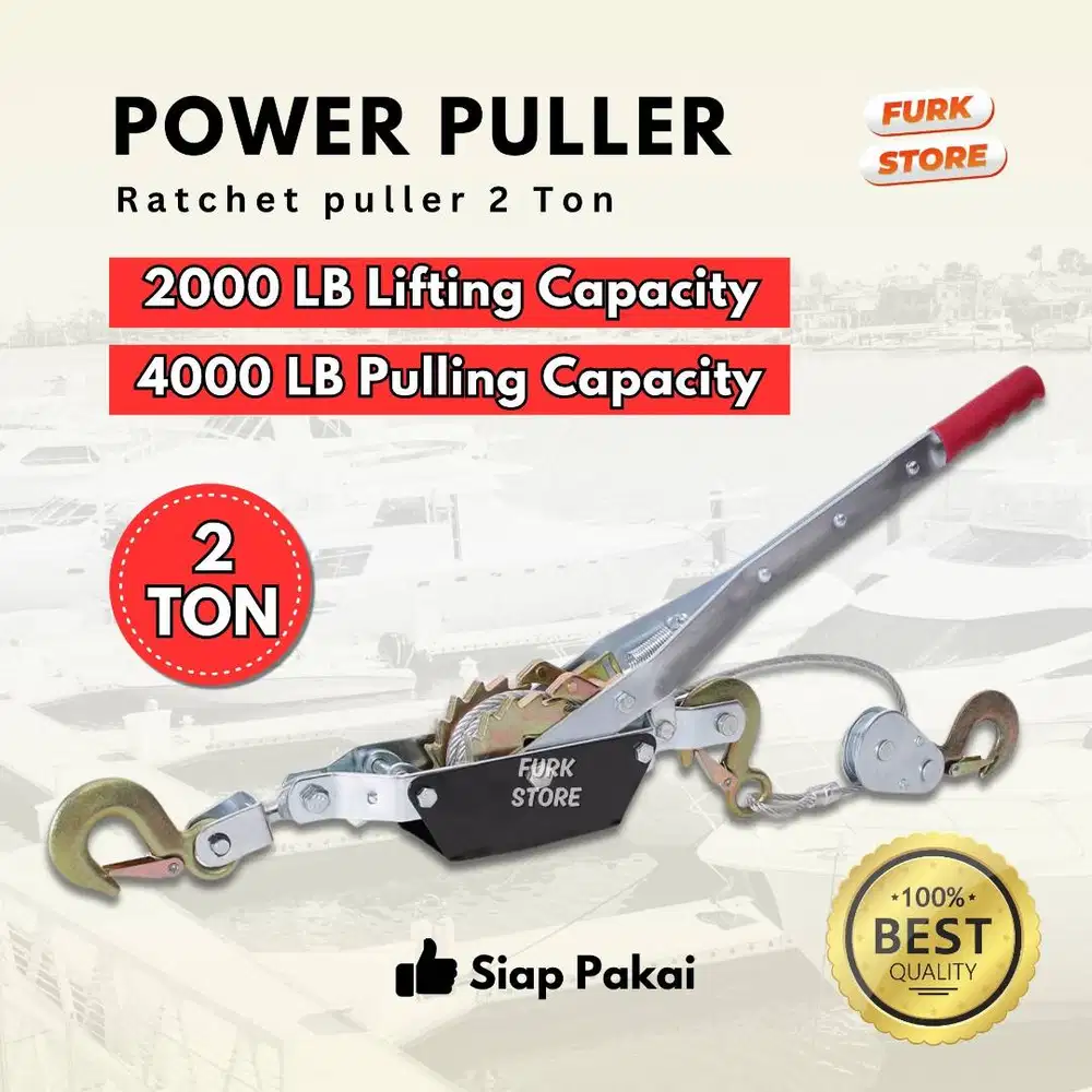 Hand Puller 2 Ton - Ratchet Puller 2T | Power Puller | Katrol Kerekan