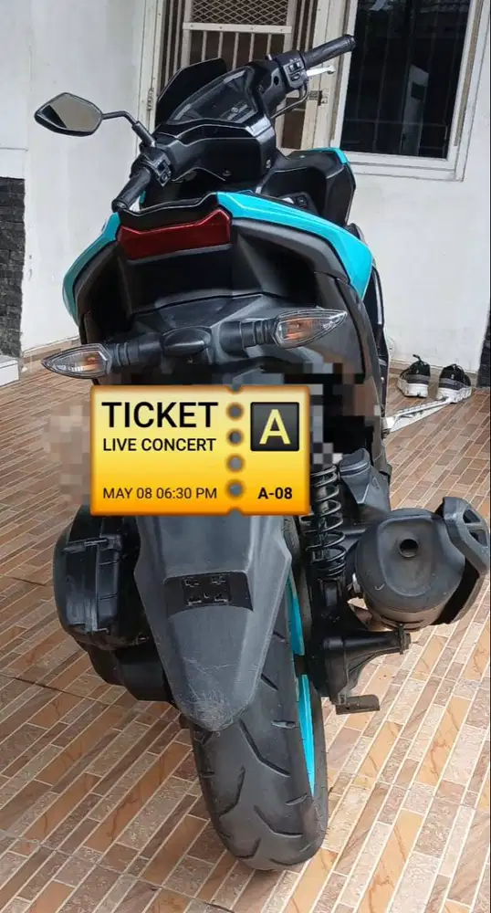 YAMAHA AEROX 155 CC TAHUN 2023 WARNA CYAN