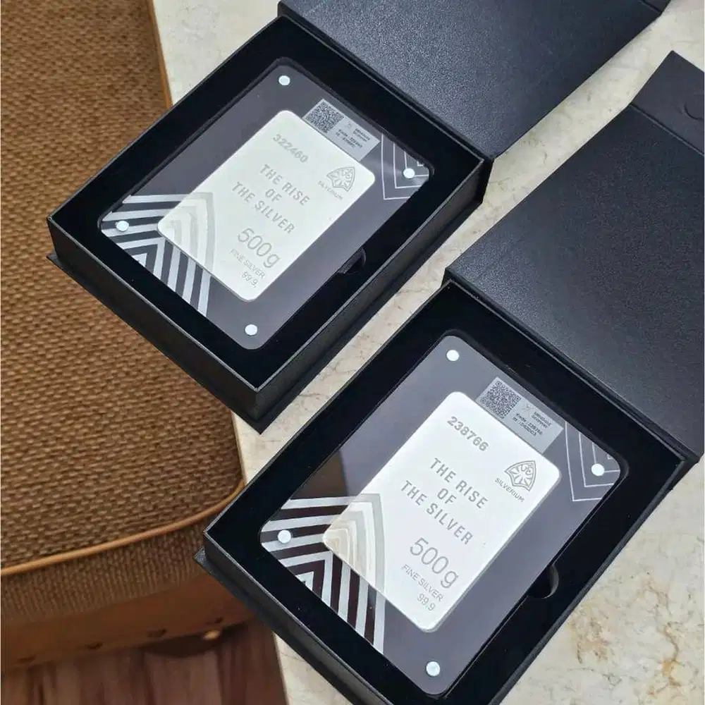 Investasi Logam Mulia Silver / Perak 500 Gram Kadar 99.9 Silverium