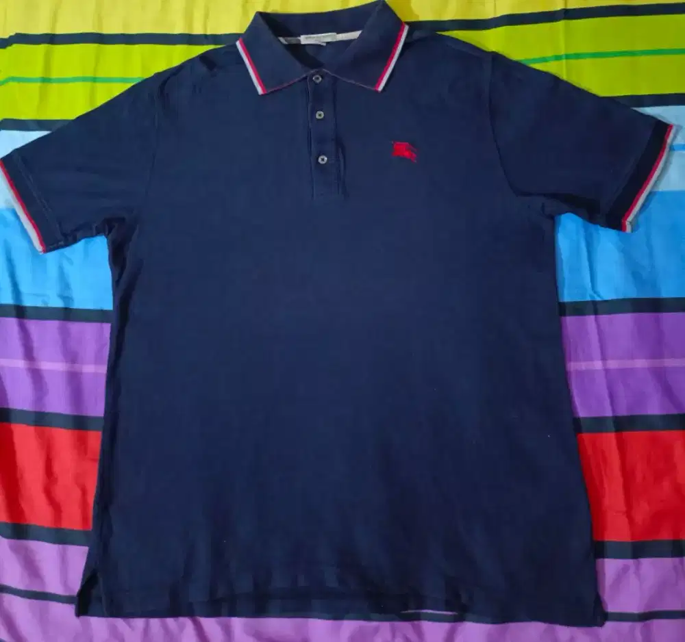 Polo shirt branded Burbxxxx Brit size L