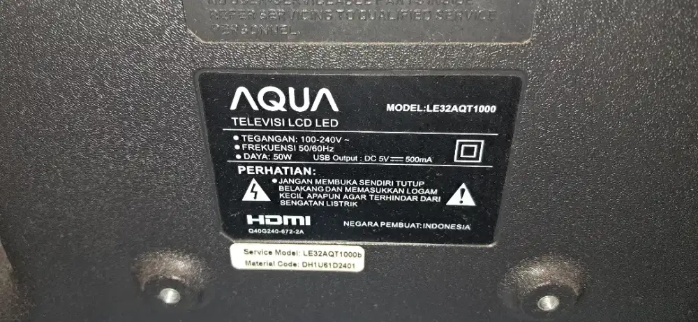 Tv Aqua 32 Inch Bekas