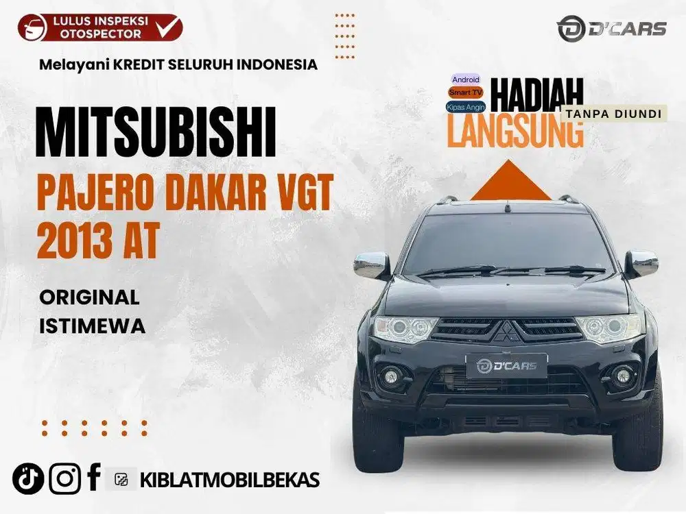 MITSUBISHI PAJERO SPORT DAKAR VGT 2013 MATIC BEBAS BANJIR BEBAS LAKA