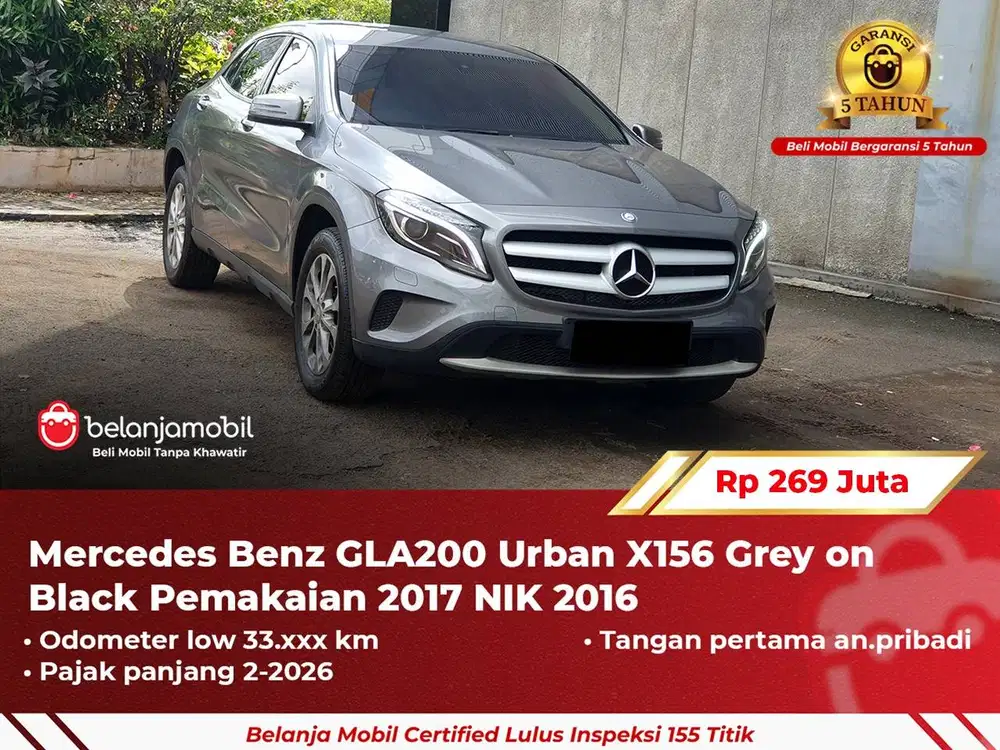 [GARANSI 5TH] Mercedes Benz Mercy GLA200 GLA 200 Urban X156 2016/2017