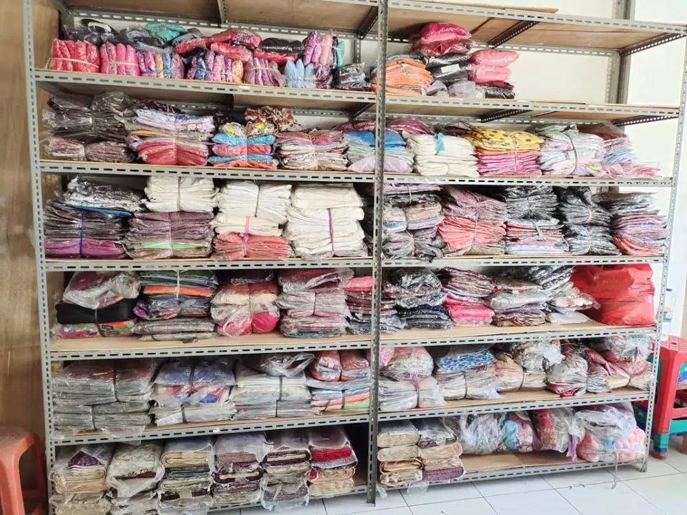 Jual Rak Besi untuk Barang Gudang second ukuran P 3m x T 3m x L 50cm