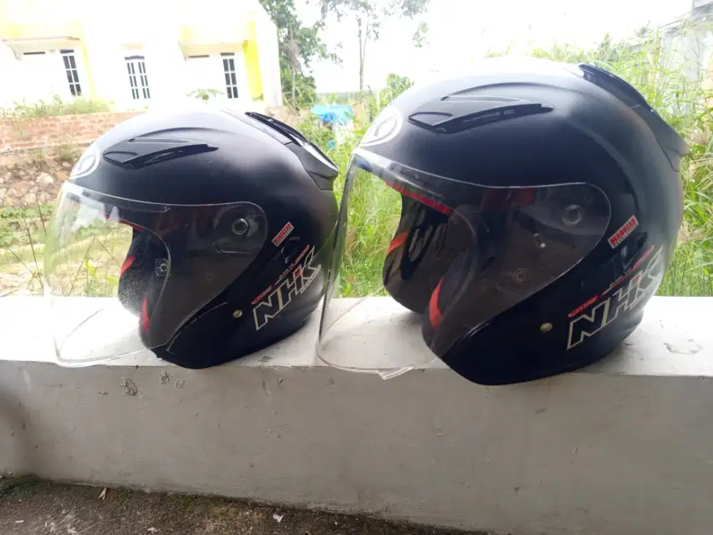 Helm NHK R1 Hitam Doff Double Visor
