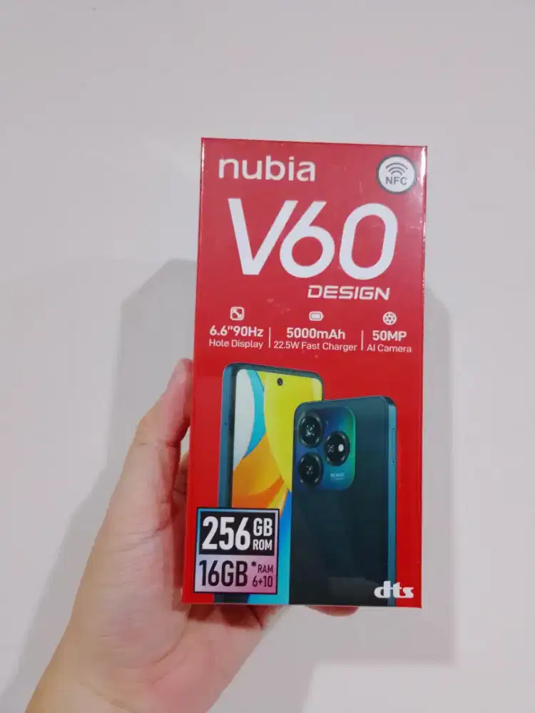 Nubia V60 Design 6/256, BARU Garansi Resmi, Bisa COD