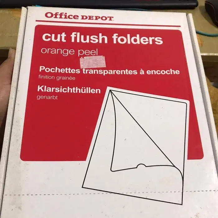 Office Depot Folder Plastik Transparan 120micron untuk Dokumen