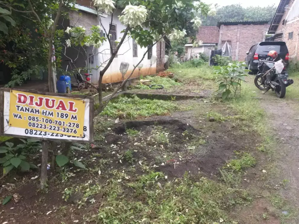 Di Jual Cepat Tanah 189 M, SHM