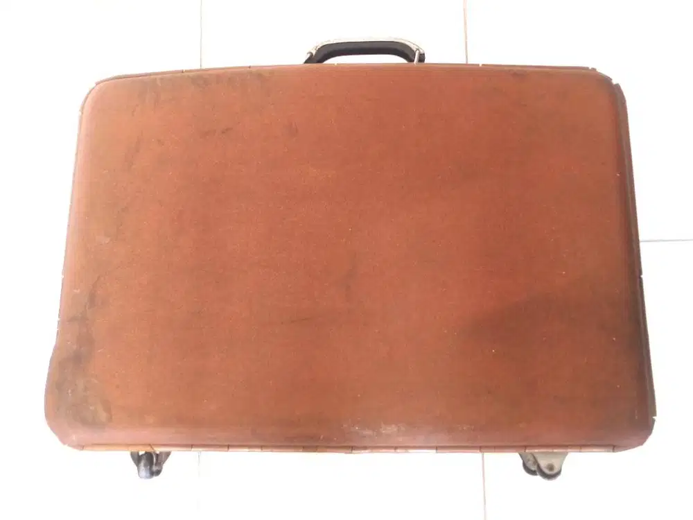 Koper Coklat Hardcase Antik Vintage