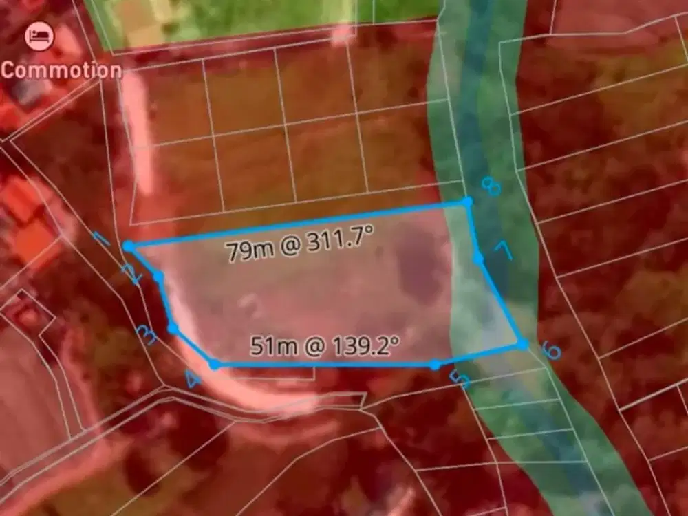 Tanah Luas Lingkungan Vila Dekat Pantai Nelayan Canggu Bali