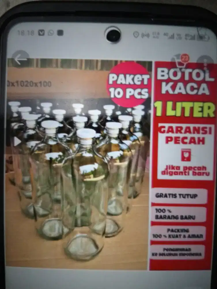 Jual botol 1 literan
