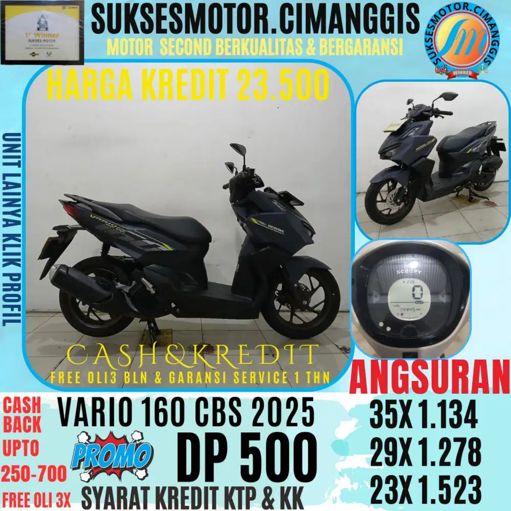 DP 500 VARIO 160 CBS TERMURAH BERGARANSI CASBACK UPTO 700 RIBUAN