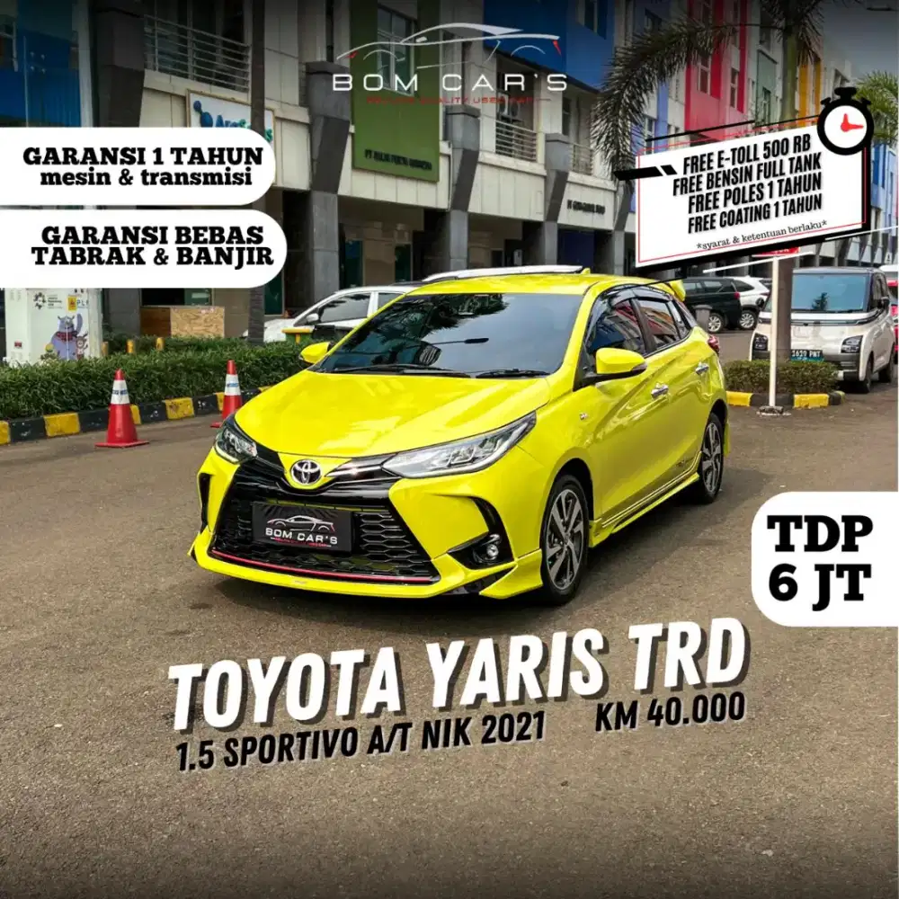 CASH 210 JUTA | TOYOTA YARIS 1.5 S TRD AT 2021